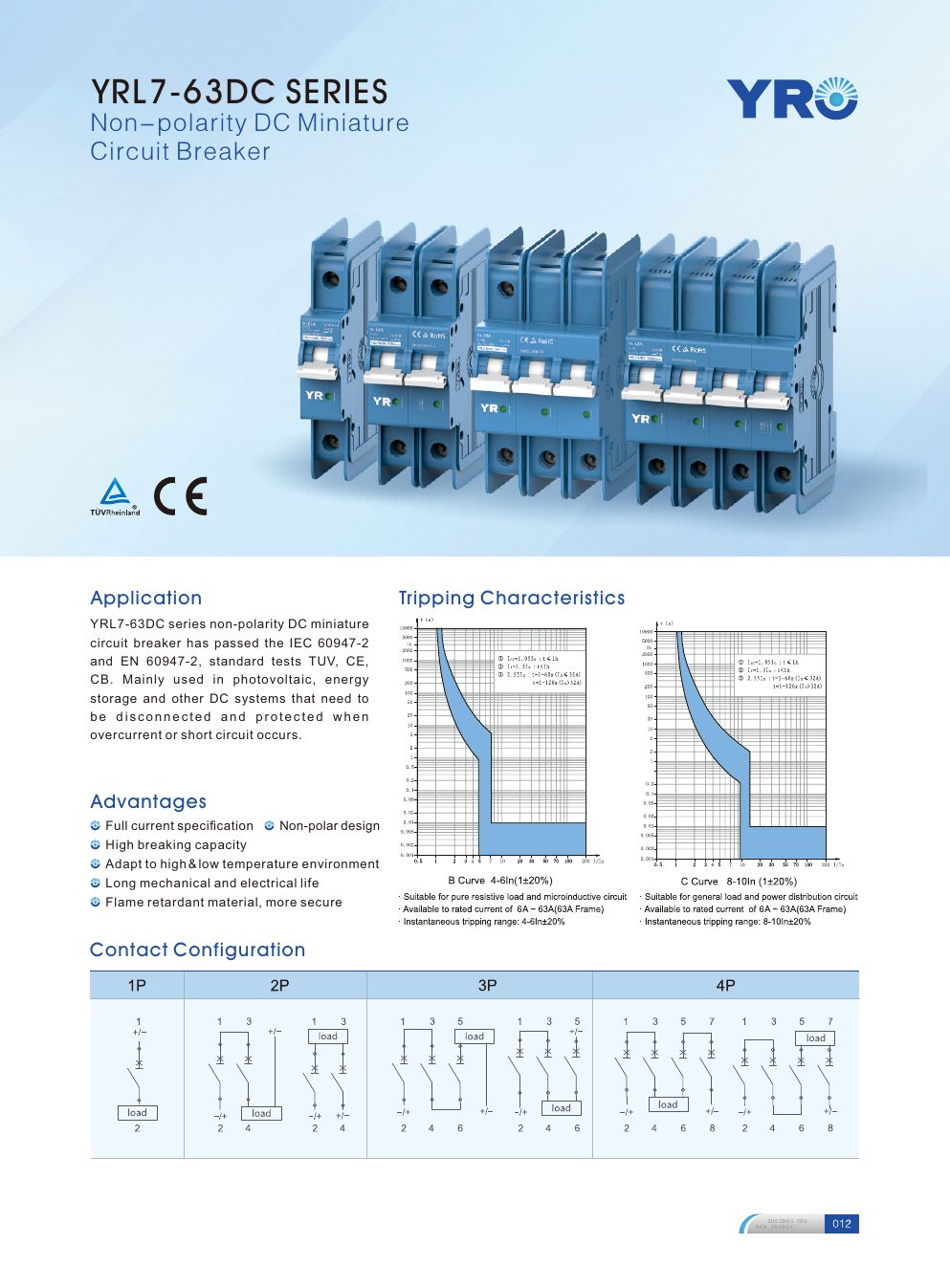 YRL7-63DC Series catalogue specifications
