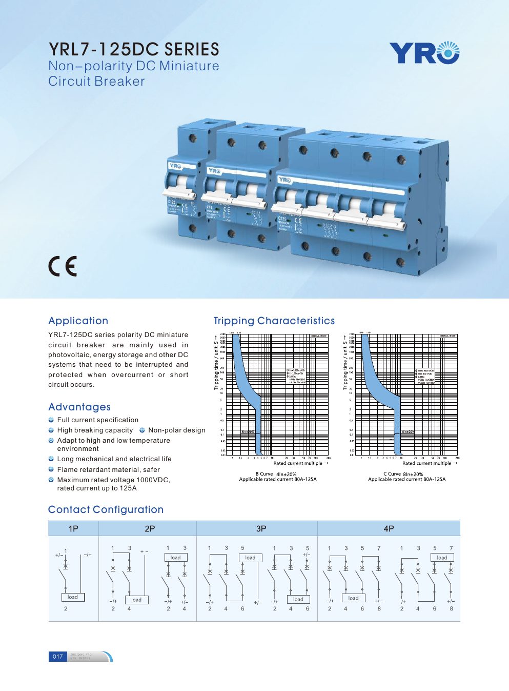 YRL7-125DC Series catalogue specifications