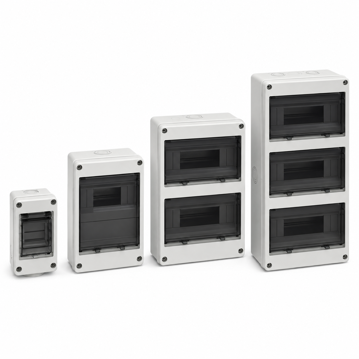 YHT waterproof distribution box family - YHT-2 DISTRIBUTION BOX WITH FLAME RETARDANT WITHOUT GROUNDING BAR IP65 2WAYS