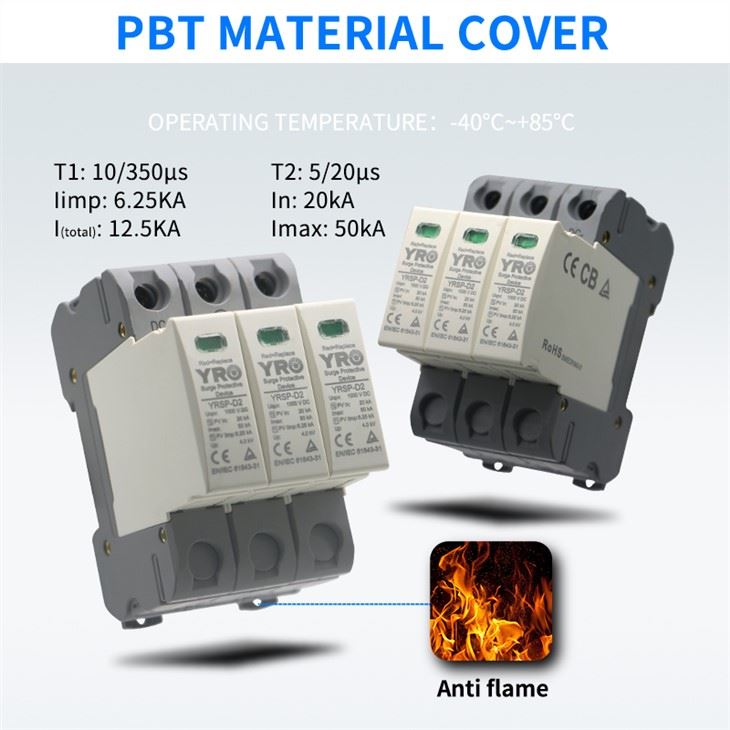 YRSP-D2 DC SURGE PROTECTOR 2P 20-40KA 600V